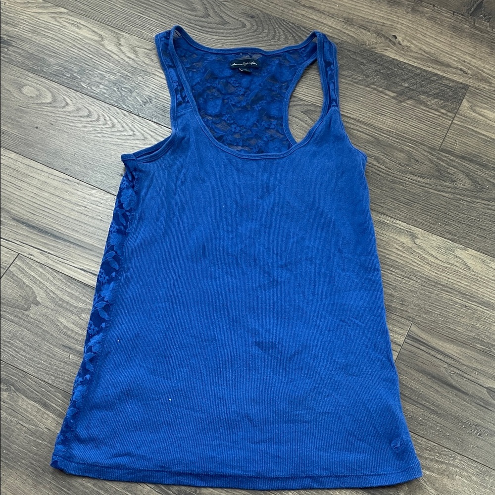 American Eagle Blue Lace Women's Tank Top